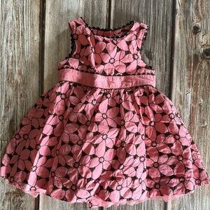 Savannah Pink A-Line Scoop Neck Sundress